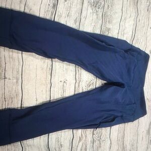 Avalanche blue heavyweight leggings with zip pockets